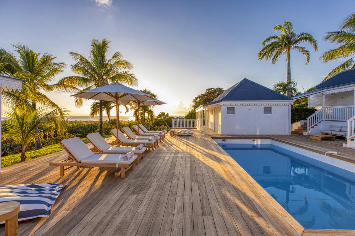 A louer villa 4 chambre Terres Basses Saint Martin_ Piscine - 34